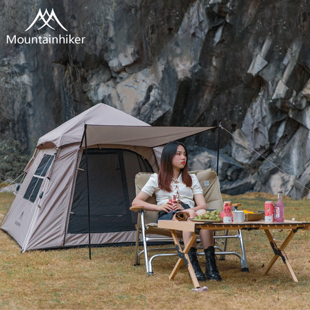 เต็นท์​กางอัตโนมัติ​ MOUNTAINHIKER รุ่นอัตโนมัติ SMALL CAP สีกากี_11